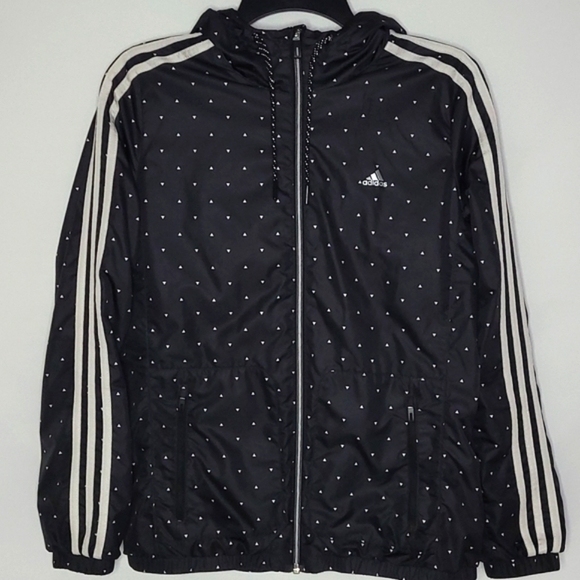 ADIDAS ▪︎ CLIMASTORM BLACK WINDBREAKER/TRACK JACKET ▪︎ SIZE L - Picture 3 of 9